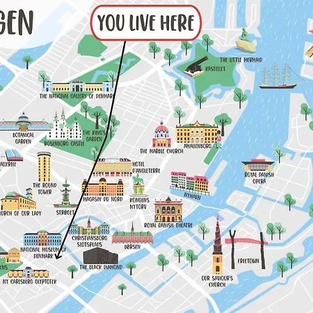 With Exposed Ceiling Beams * København