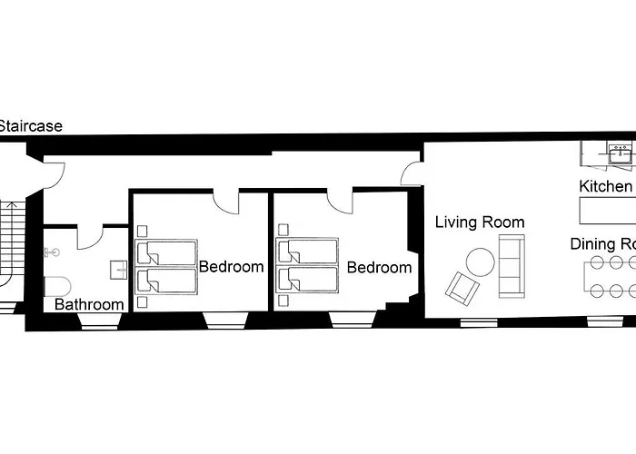 With Exposed Ceiling Beams Apartamento *