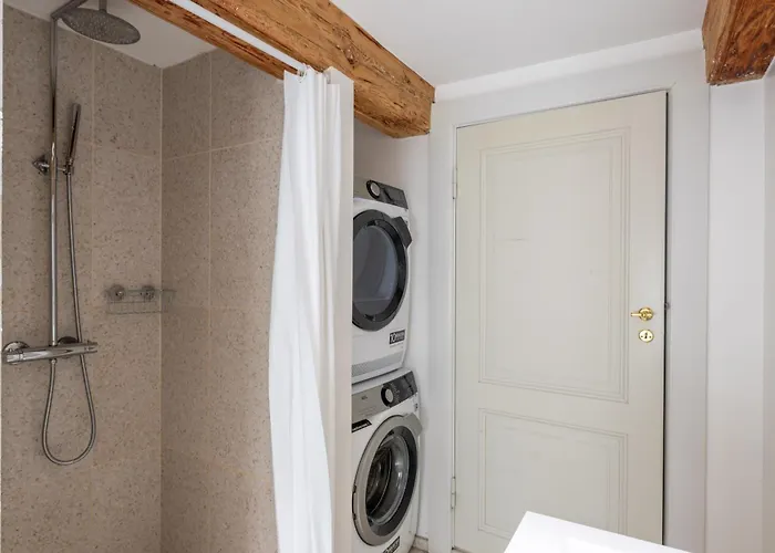 Apartamento With Exposed Ceiling Beams Copenhaga