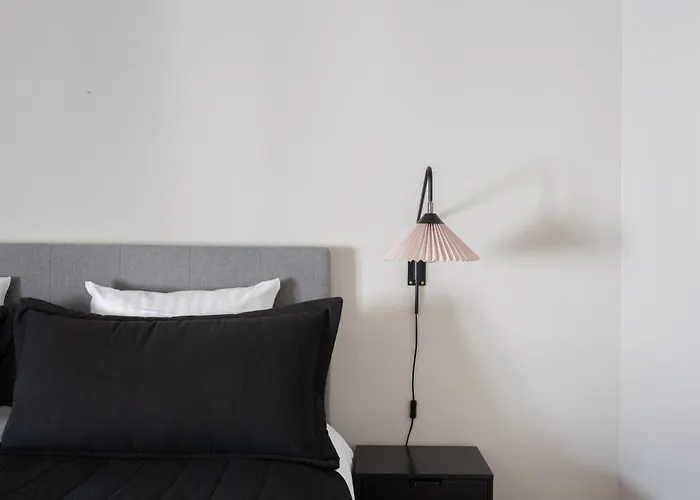 Apartment With Exposed Ceiling Beams Copenhagen